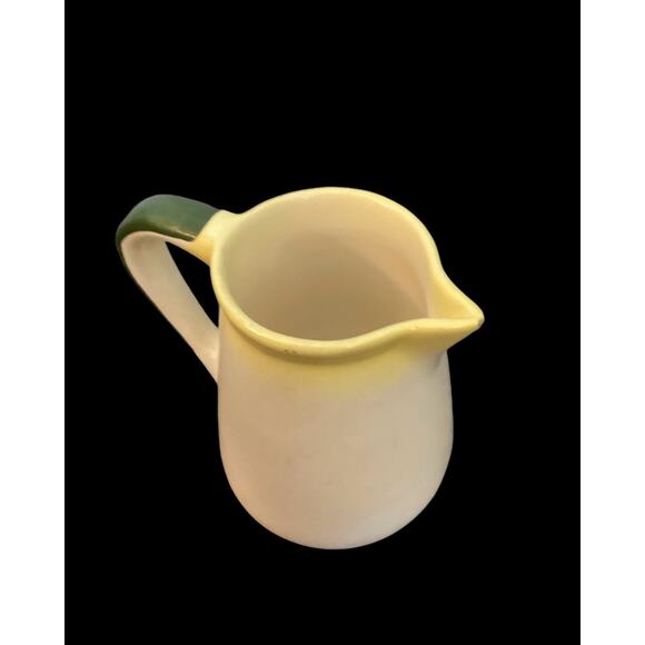 Vintage Farmhouse Creamer, Rooster on a Fence, Petite Ceramic  Country Pitcher - Picture 6 of 8